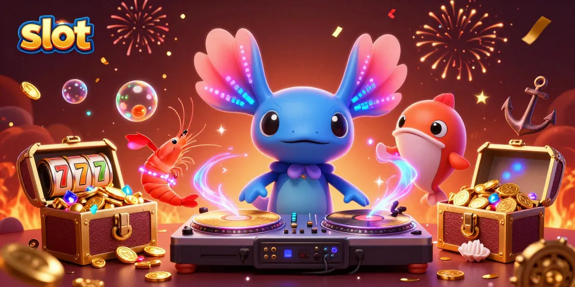 Spin the slot reels with vibrant characters in a lively casino underwater theme