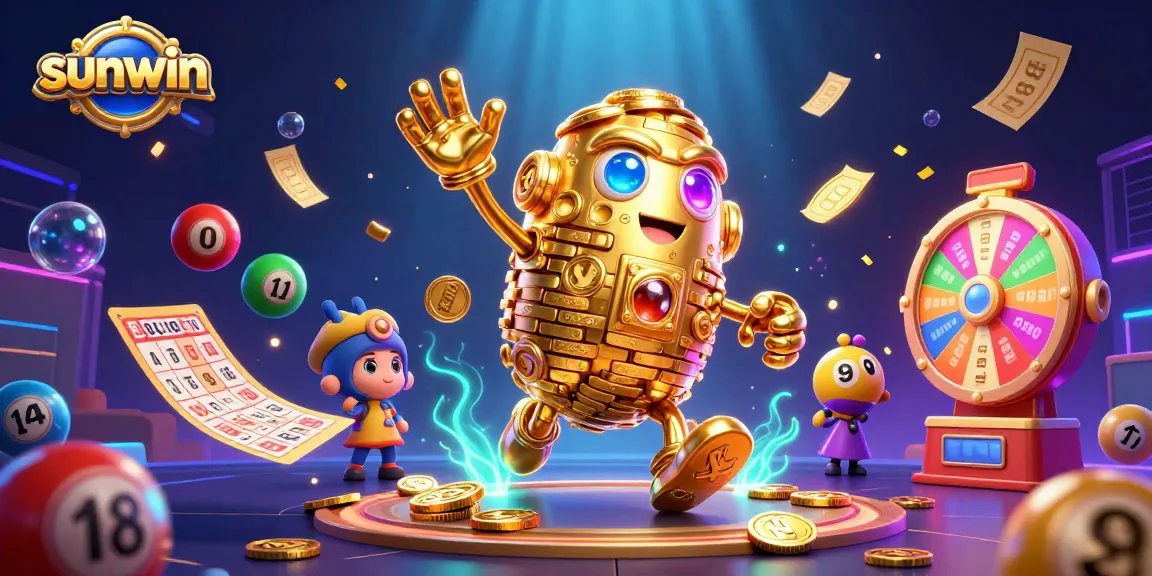 Engage with sunwin through captivating slot games and lottery thrills under vibrant digital effects.