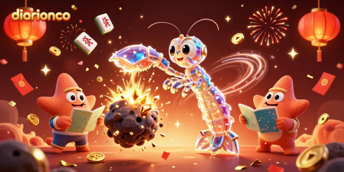 Experience thrilling gameplay at diarionco with a vibrant 3D casino illustration featuring lucky symbols and festive elements.