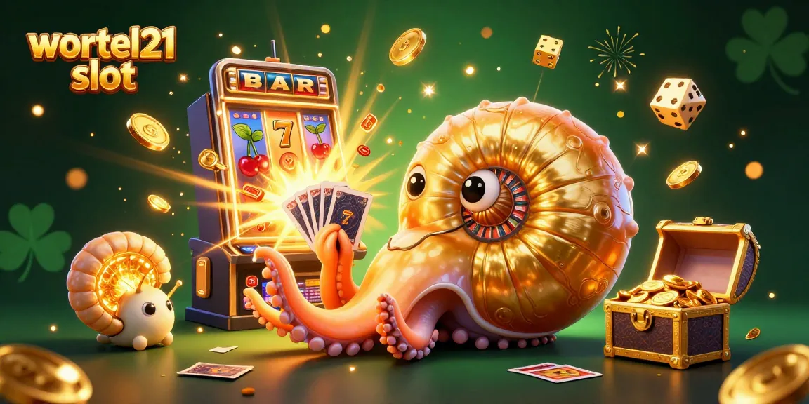 Engage with the wortel21 slot in this captivating 3D illustration showcasing exciting casino elements and vibrant characters.