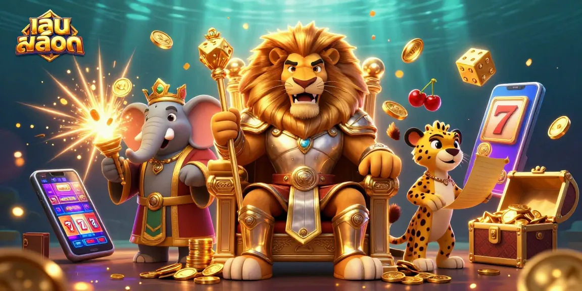 Experience thrilling เล่นสล็อต action with our dynamic lion king and vibrant casino elements.