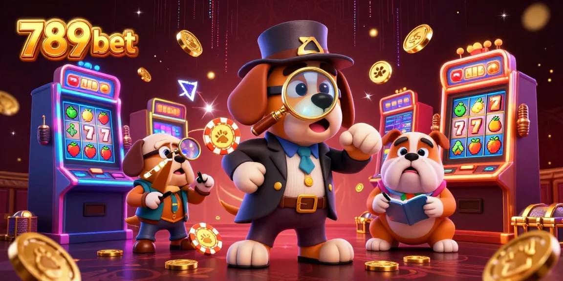 Experience the thrill of 789 bet with a treasure-hunting detective and slot machines.