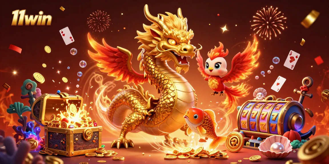 Experience the thrill of 11win with a captivating 3D casino scene featuring vibrant characters and dynamic elements.
