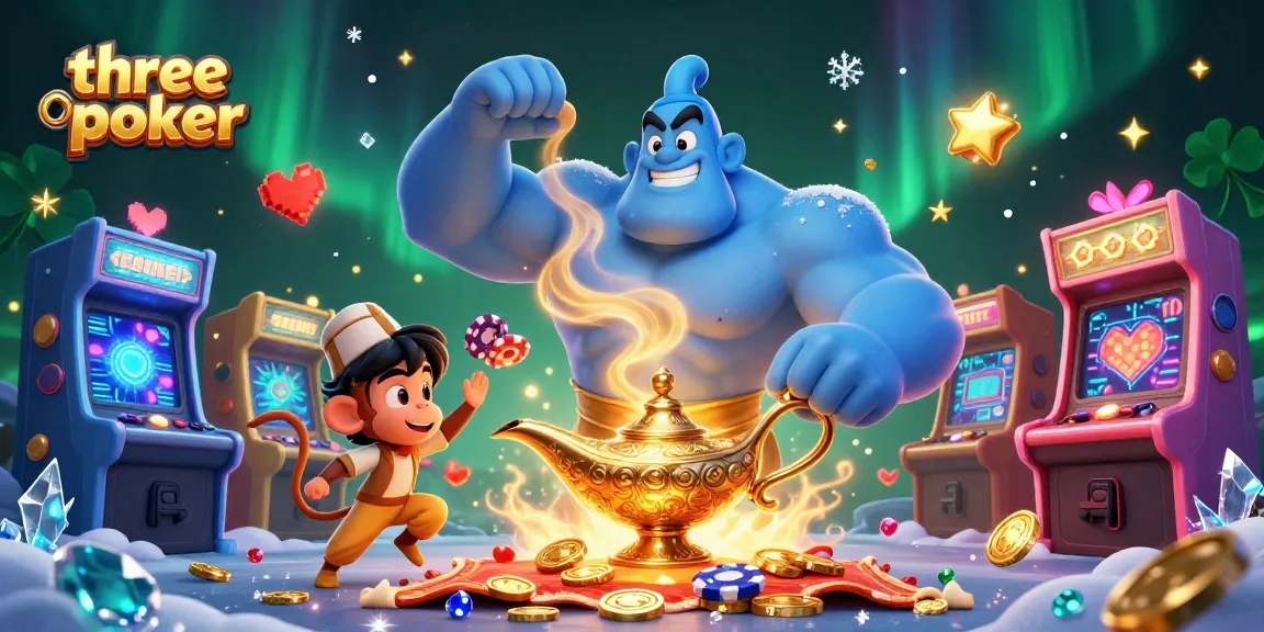 Engage in three card poker with vibrant casino characters and dynamic gaming elements.