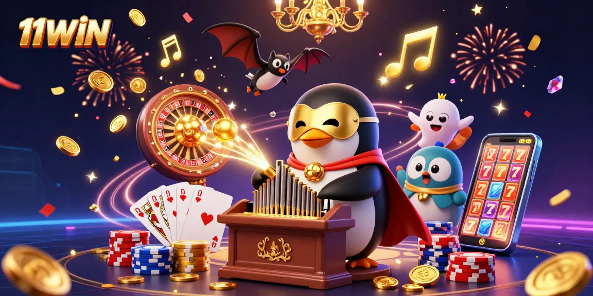 Experience thrilling wins at 11WIN while the phantom opera penguin plays for big rewards!