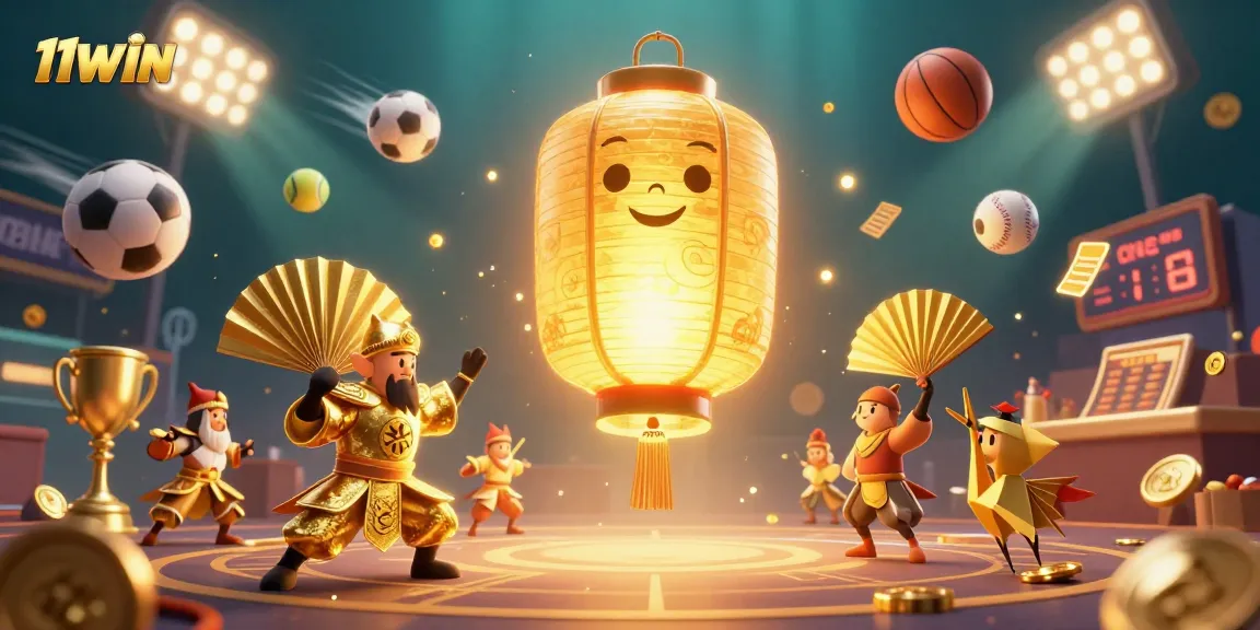 Experience thrilling moments at 11WIN with vibrant casino games and sports betting elements.