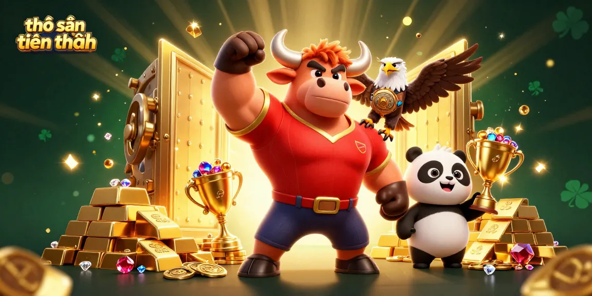 Win big with thợ săn tiền thưởng in this action-packed casino scene full of treasures and excitement.