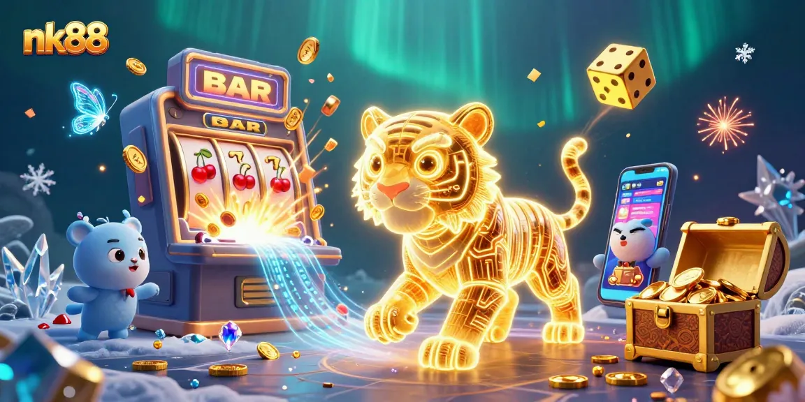 Experience the vibrant casino world of nk88 with a golden tiger and thrilling games!