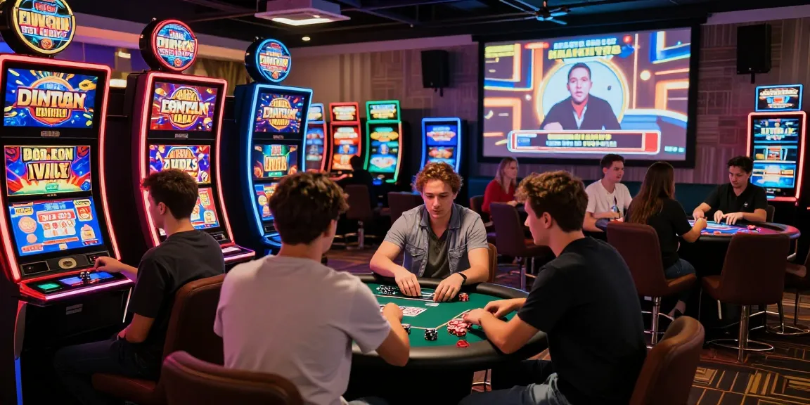 https://gdsap.org.uk vibrant online casino gaming scene with players engaging in slots and live deals