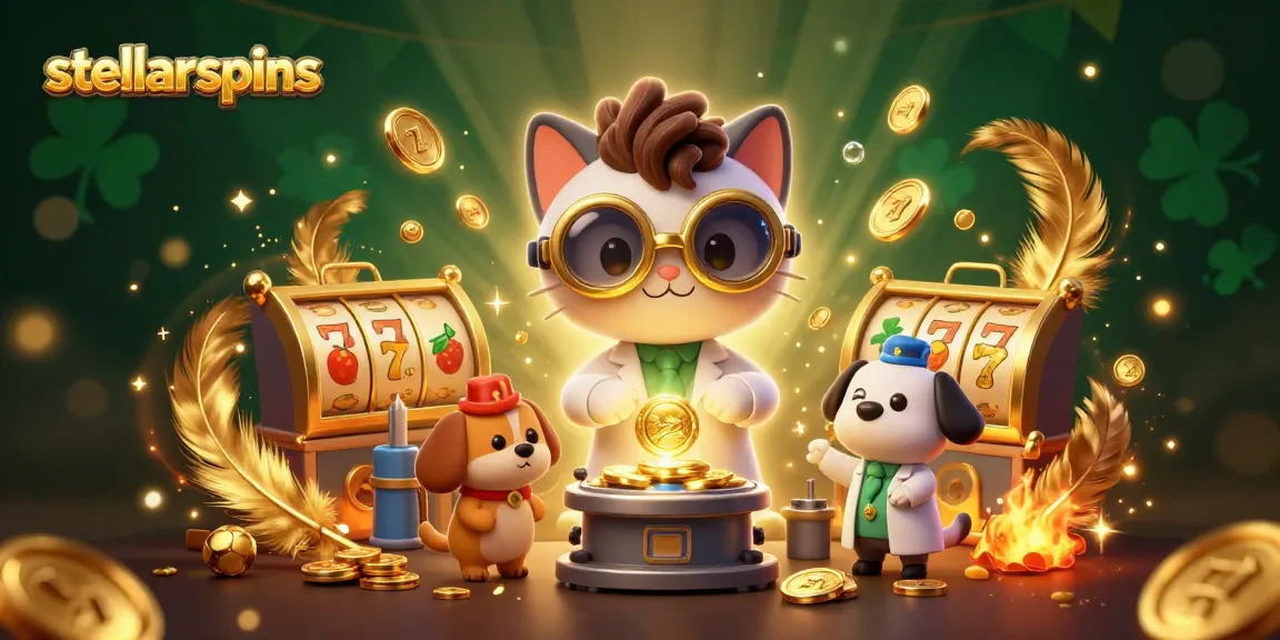 Engage with stellarspins in an interactive gold coin replication lab setup with exciting slot elements.