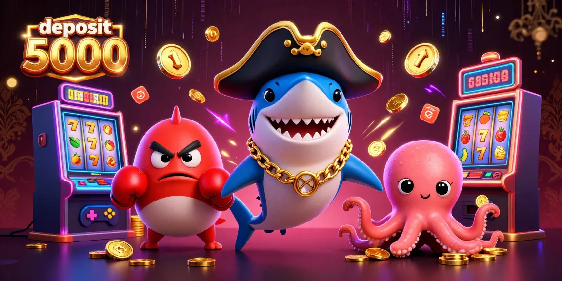 Spin the reels with a thrilling deposit 5000 at our vibrant online casino, featuring a dynamic underwater adventure.